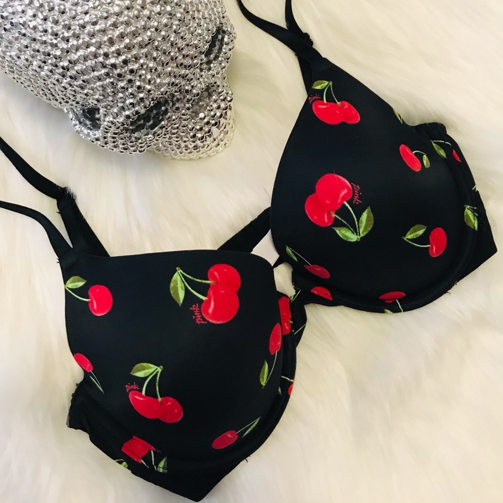 PINK Bra - Cherries